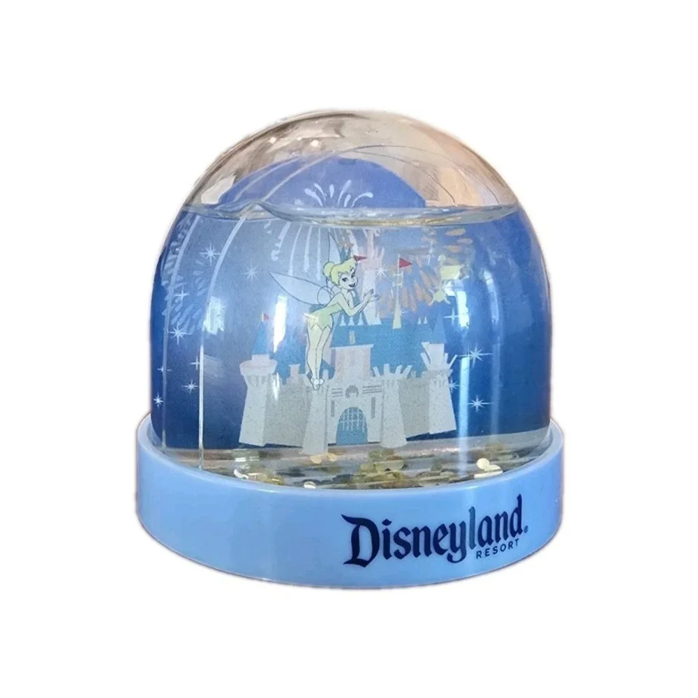 Disneyland Resort Blue Tinker Bell Disney Castle Collectible Dome‎ Snow Globe